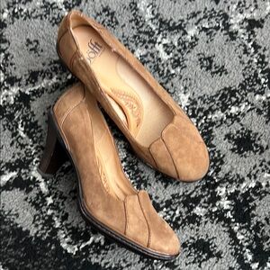 Sofft Brown Heels Elegant Comfort
